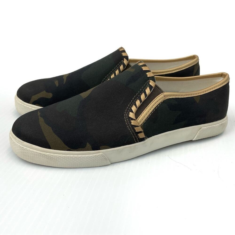 Jack Rogers camo sneakers with gold colored trim size 8